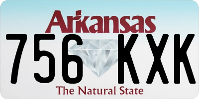 AR license plate 756KXK
