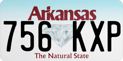 AR license plate 756KXP