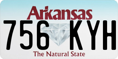 AR license plate 756KYH