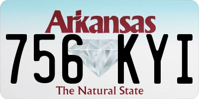 AR license plate 756KYI