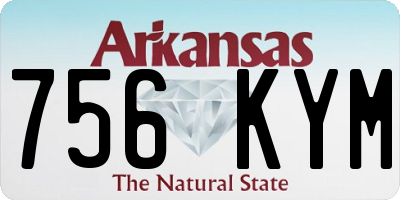 AR license plate 756KYM