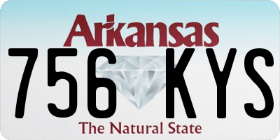 AR license plate 756KYS