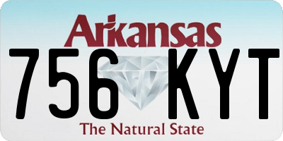 AR license plate 756KYT