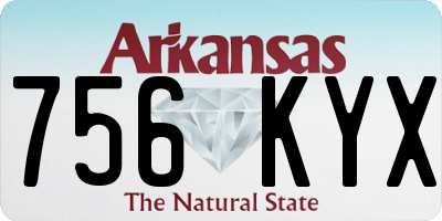 AR license plate 756KYX