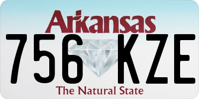 AR license plate 756KZE