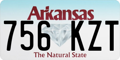 AR license plate 756KZT