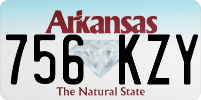 AR license plate 756KZY