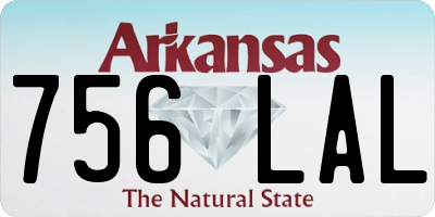 AR license plate 756LAL