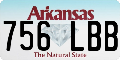 AR license plate 756LBB