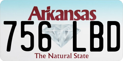 AR license plate 756LBD