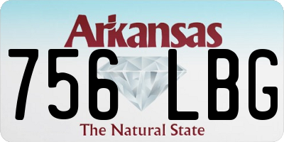 AR license plate 756LBG