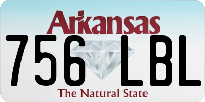 AR license plate 756LBL