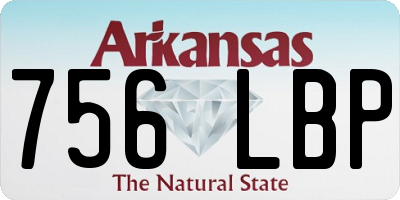 AR license plate 756LBP