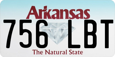 AR license plate 756LBT