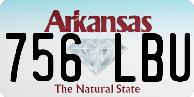 AR license plate 756LBU