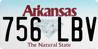 AR license plate 756LBV