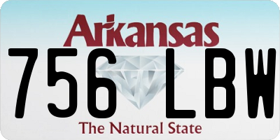 AR license plate 756LBW