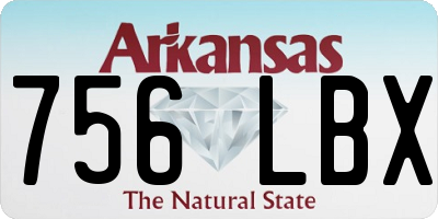 AR license plate 756LBX