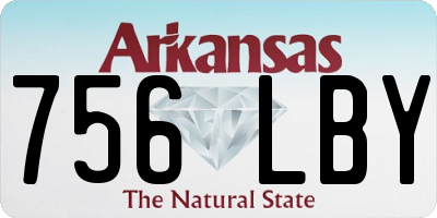 AR license plate 756LBY