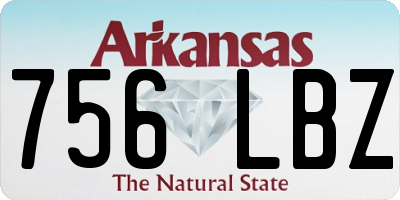 AR license plate 756LBZ