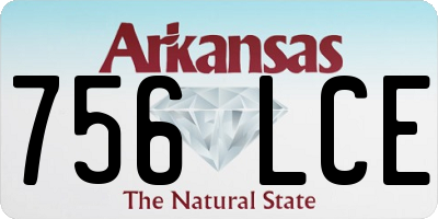 AR license plate 756LCE