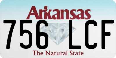AR license plate 756LCF
