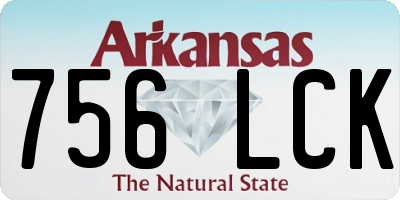 AR license plate 756LCK