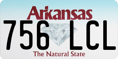 AR license plate 756LCL