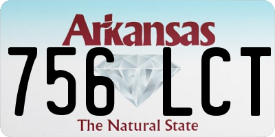 AR license plate 756LCT
