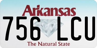 AR license plate 756LCU