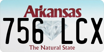 AR license plate 756LCX