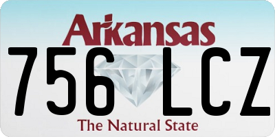 AR license plate 756LCZ