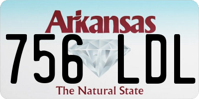 AR license plate 756LDL