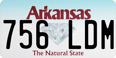 AR license plate 756LDM