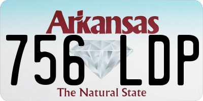 AR license plate 756LDP