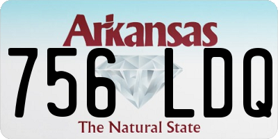 AR license plate 756LDQ