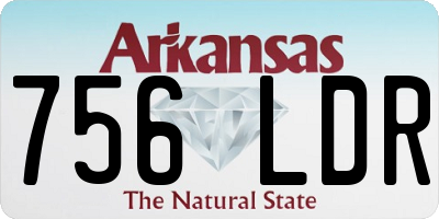 AR license plate 756LDR