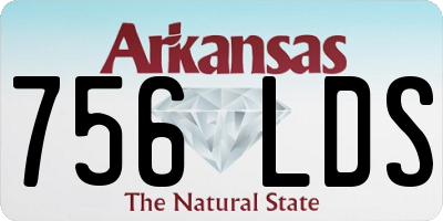 AR license plate 756LDS