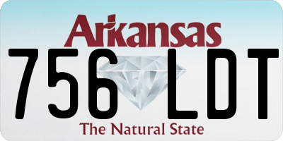 AR license plate 756LDT