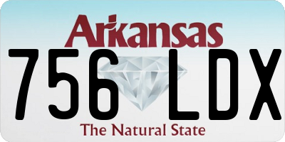 AR license plate 756LDX