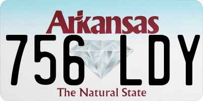 AR license plate 756LDY