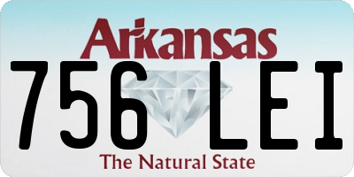 AR license plate 756LEI