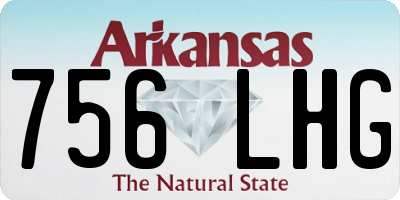 AR license plate 756LHG