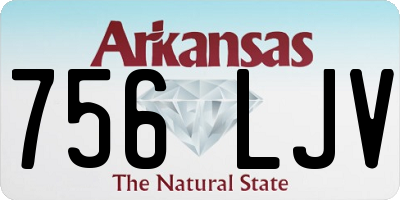 AR license plate 756LJV