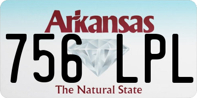 AR license plate 756LPL