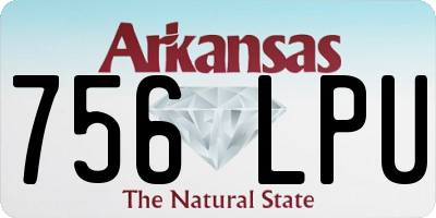 AR license plate 756LPU