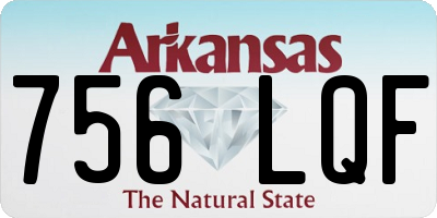 AR license plate 756LQF