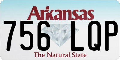 AR license plate 756LQP