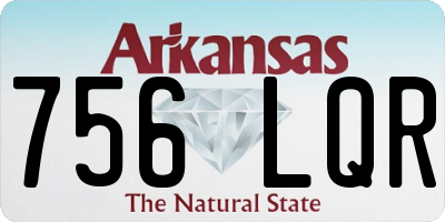 AR license plate 756LQR