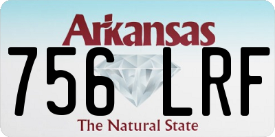 AR license plate 756LRF